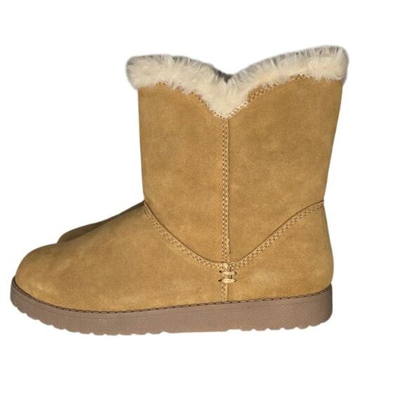 Universal Thread Boots Size 7W Women's Cat Mid‎ Shearling Style - Picture 2 of 7